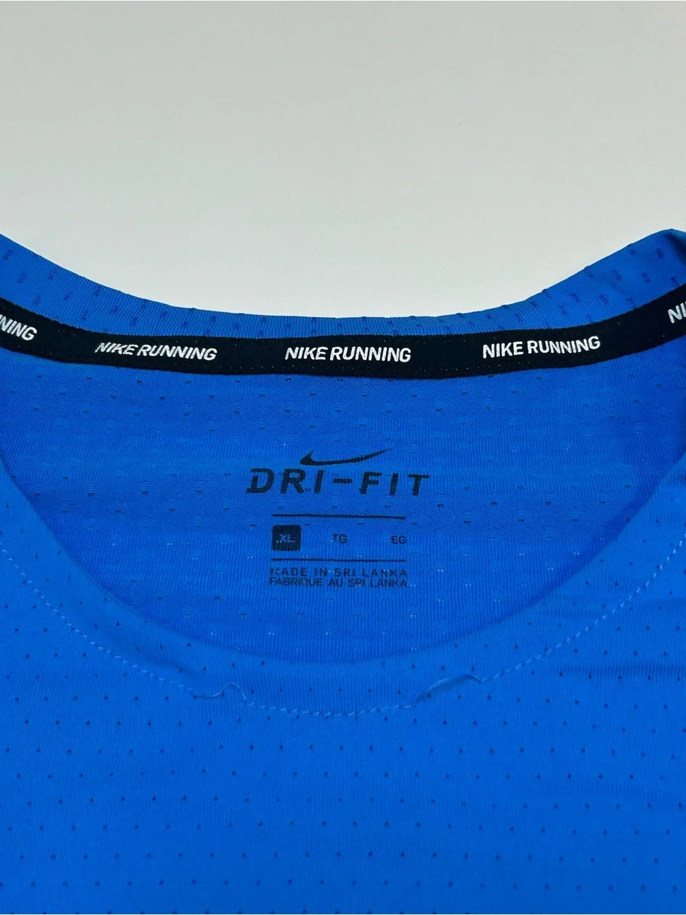 Nike Men's Dri-FIT Miler Future Fast Short Sleeve Running Shirt Blue - Picture 5 of 6